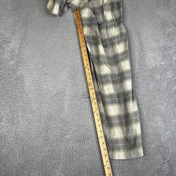 Scully Corduroy Pants Mens M Blue Cream Lightweight Western 32 x 30 Pull On Y2K - Picture 6 of 15